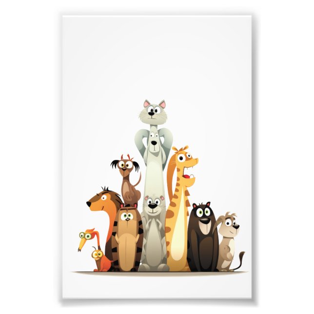 Foto les animaux amusants  (Frente)