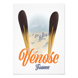 Foto Les Deux Alpes, França poster de viagens de esqui