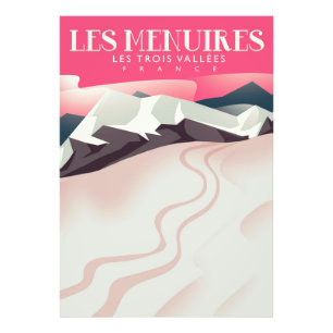Foto Les Menuires,Les Trois Vallées, França vintage Ski