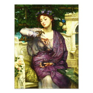 Foto Lésbia e seu pardal por Sir Edward John Poynter