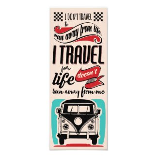 Foto Lettering Kombi Travel