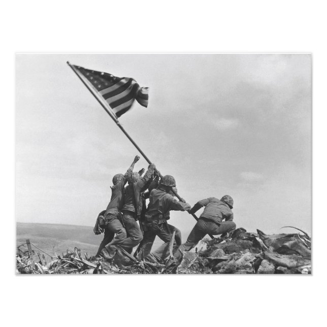 Foto Levantando a bandeira em Iwo Jima (Frente)