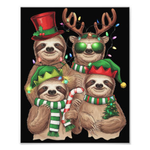 Foto Leve Feliz de Natal Slothmas Sloth Lover Gift