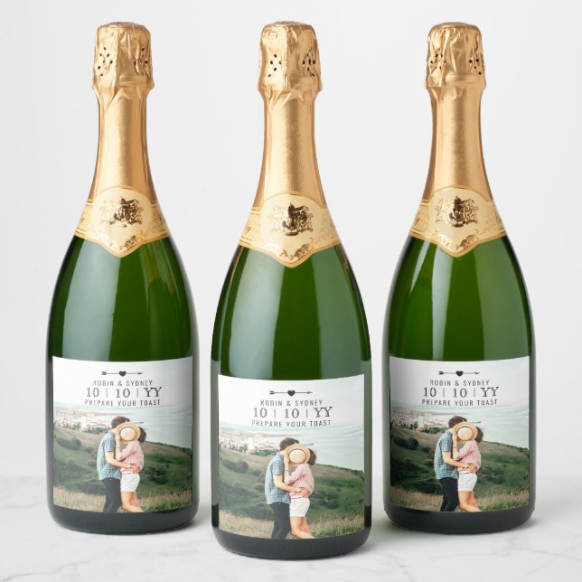 Foto leve | Salvar a data | Rótulo do frasco (Garrafas)