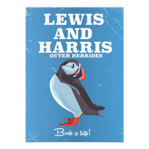 Foto Lewis e Harris Escócia Puffin cartaz de viagem
