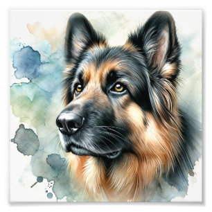 Foto Leyal German shepherd Watercolor