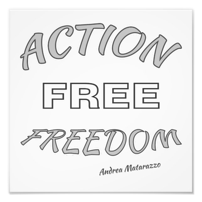 Foto Liberdade de ação (Frente)