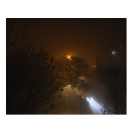 Foto Lichter im Nebel Foto-Vergrößerung