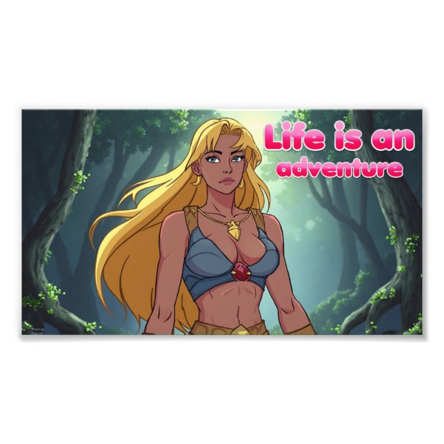 Foto Life is an adventure print (Frente)
