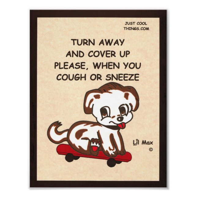 Foto Lil Max Cobrir A Sua Tosse Poster (Frente)