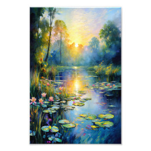Foto Lily Pond inspirado no Monet no Impressionista do 