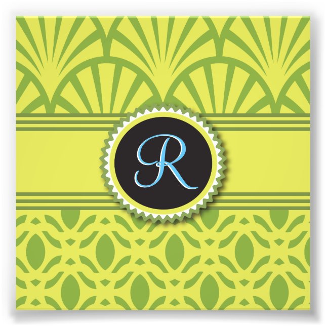 Foto Limão escalado Vintage Art Deco (Frente)