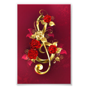Foto Limpeza de ouro com Flores Rosa