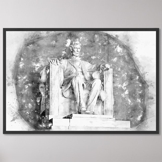 Foto Lincoln Memorial watercolor (Criador carregado)