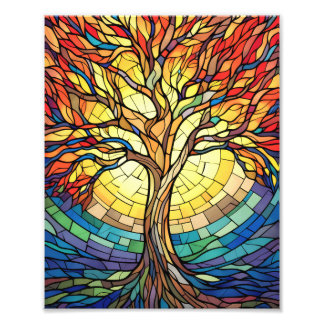 Foto Linda árvore de vidro contida