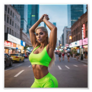 Foto Linda Malhação loira em Neon Green