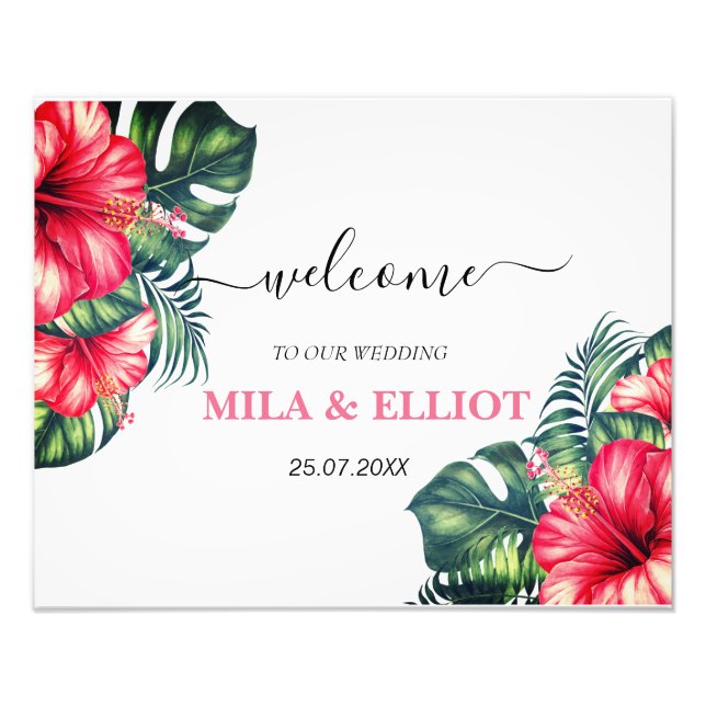 Foto Lindas flores e poster de eucalipto (Frente)