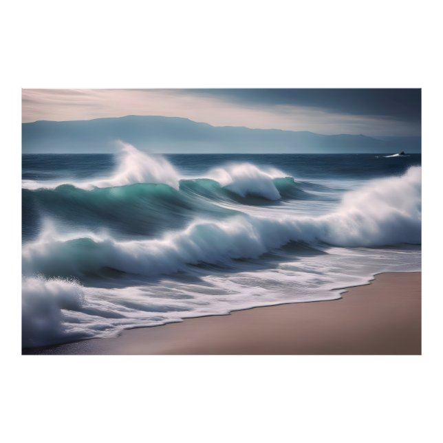 Foto Lindas ondas do mar (Frente)