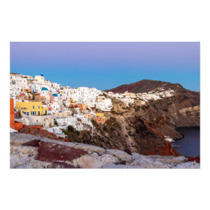 Foto Lindos Cores Sunset em Santorini, Grécia