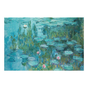 Foto Lírios de água, pintura a óleo de arte fina, Claud