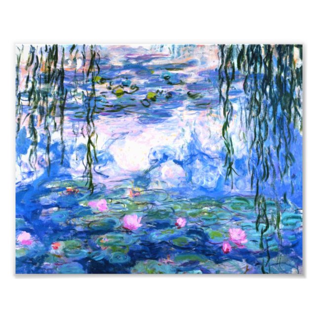 Foto Lírios de Água Rosa Monet (Frente)