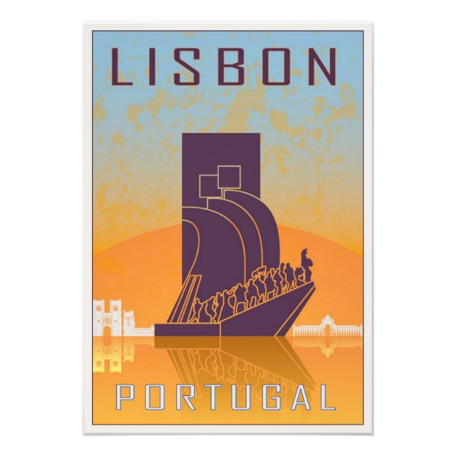 Foto Lisbon vintage poster (Frente)
