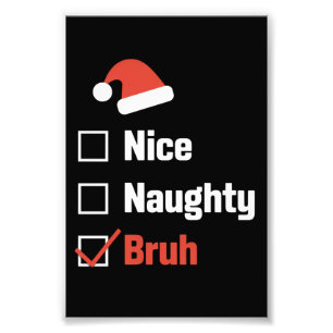 Foto Lista de Natal Legal Bruh Funny Xmas