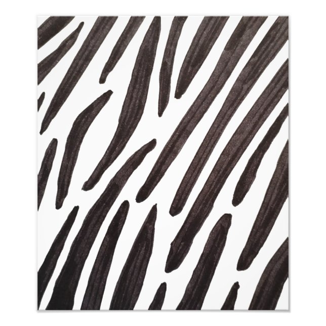 Foto Listras de zebra pretas e brancas (Frente)