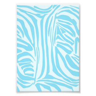 Foto Listras Ousadas de Zebra Azul e Branco