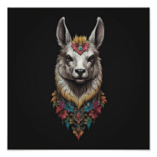 Foto Llama E Retrato Da Flor,