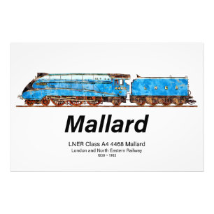 Foto LNER Classe A4 4468 Mallard - Loco a Vapor Mais Rá