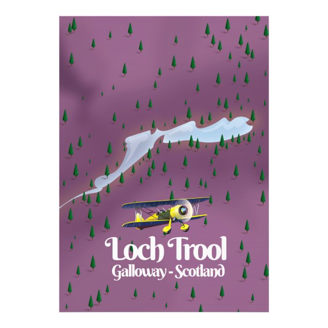 Foto loch trool, galloway, escócia Mapa de viagem (Frente)
