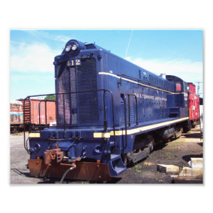 Foto Locomotiva 412 dos Trabalhos-B&O da locomotiva de