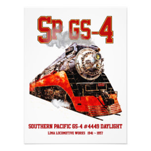 Foto Locomotiva a Vapor Clássica Southern Pacific GS-4