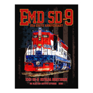 Foto Locomotiva EMD SD-9 Estande de Aniversário de 250