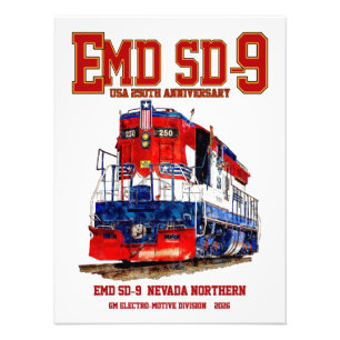 Foto Locomotiva EMD SD-9 USA Aniversário de 250 anos Pa