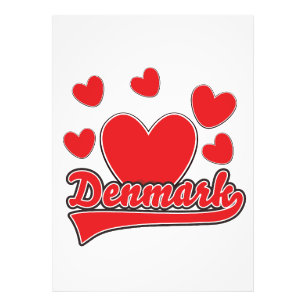 Foto Logo do estilo de colheita Love Denmark