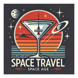 Foto Logotipo da Era Espacial de Viagens Espaciais Mart