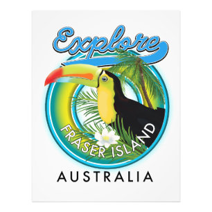 Foto Logotipo de exploração da Austrália na Ilha Fraser