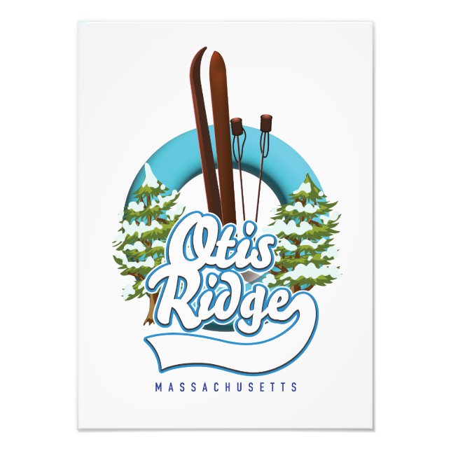 Foto logotipo do Otis Ridge Massachusetts ski (Frente)