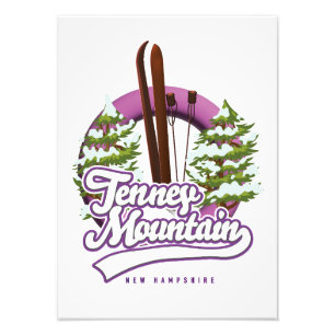 Foto logotipo do ski do monte Tenney em New Hampshire
