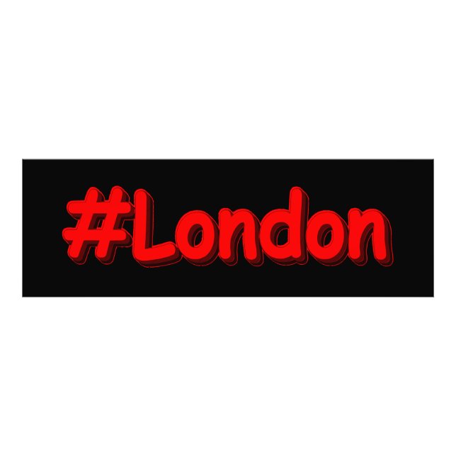 Foto "#London" Design bonito. Comprar Agora (Frente)