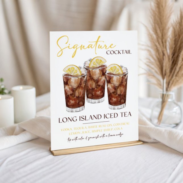 Foto Long Island Iced Tea Signature Cocktail Recipe (Criador carregado)