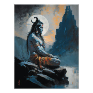 Foto Lorde Shiva meditando, inaugurando casa, presente,