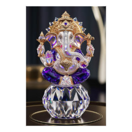 Foto Lorde Shree Ganesha Crystal & Diamond Escultura