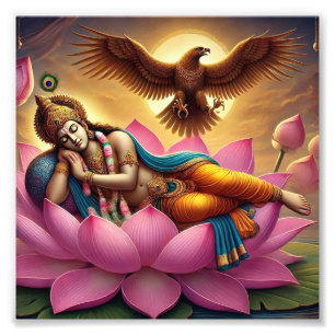 Foto "Lorde Vishnu no Lotus na Cripta da Águia: Uma Fus