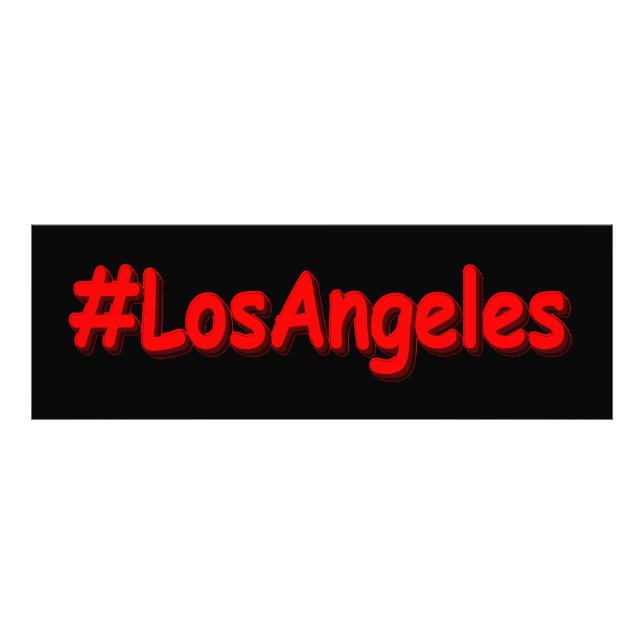 Foto "#Los Angeles" Design. Comprar Agora (Frente)