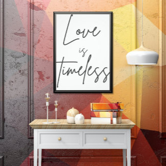 Foto "Love is timeless - Romantisches Poster für unverg