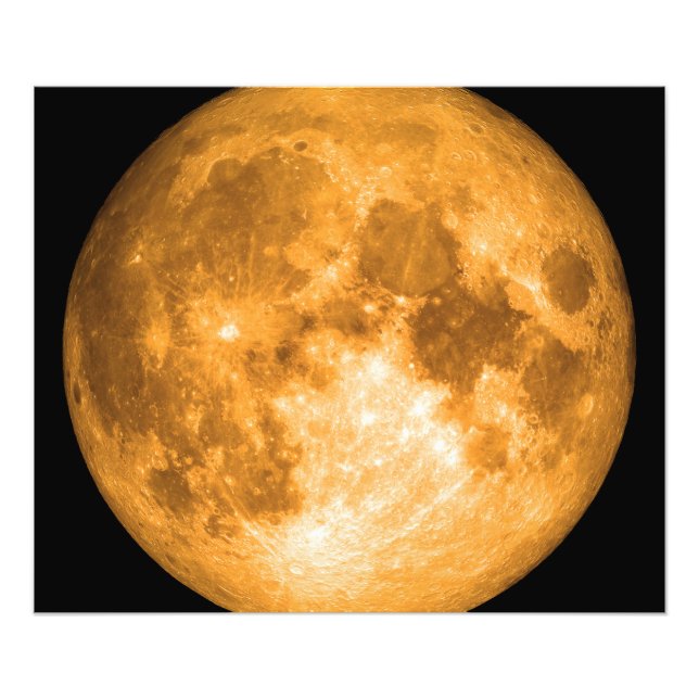 Foto Lua de cheio laranja (Frente)