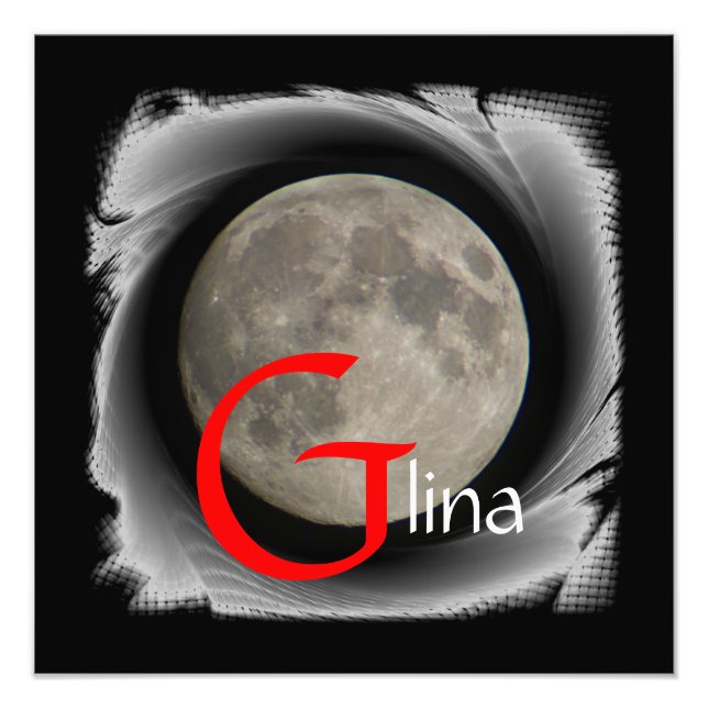 Foto Lua, Lune, Luna, Glina, Moon poster (Frente)